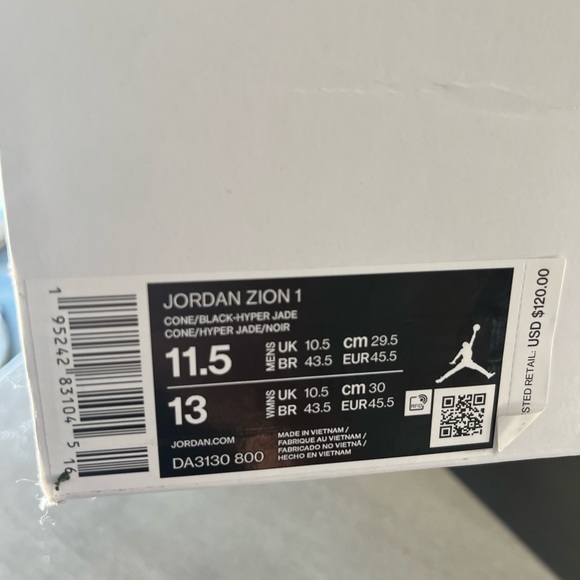 Nike Zion 1 size 11.5 Men. Brand New with Box - Picture 2 of 4